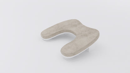 Light Taupe Medicure Handrest with Padded Seat and Plastic Stand