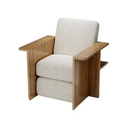 Light Beige Upholstered Pedicure Chair